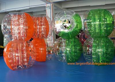 China Bola de parachoques inflable, balón de fútbol anaranjado de las bolas del aire caliente de la tecnología de parachoques humana de la soldadura en venta