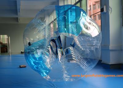 China rayado azul de la bola de parachoques inflable de 0.7m m TPU el 1.5m con el CE/EN14960/EN71/SGS en venta