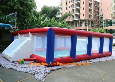 China El campo de fútbol inflable de 0.45m m de la lona al aire libre del PVC Platón/explota el campo de fútbol en venta