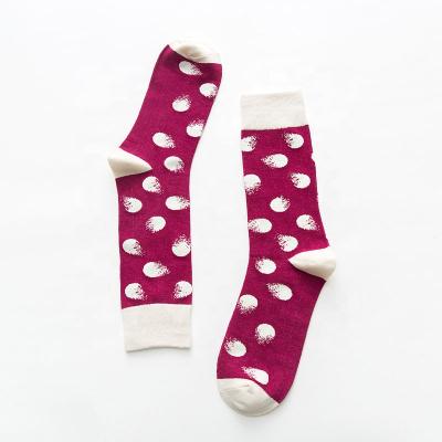 China High Demand Antibacterial Design Novelty Stitch Spotted Cozy Crew Unisex Socks for sale