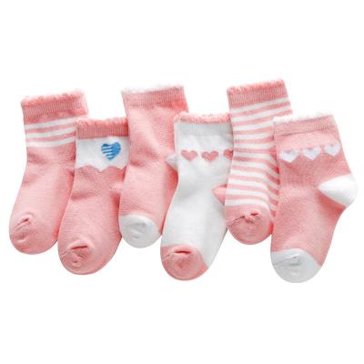 China Kids Antibacterial Colorful Cotton Young Girls Baby Fashion Mid Tube Socks for sale