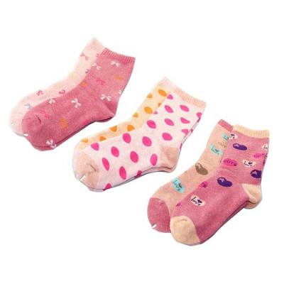 China High Quality Sustainable Baby Kids Bow Pattern Dot Cotton Warm Socks For Winter for sale