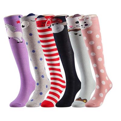 China Anti-Slip Warm Stockings Fashion Kids Dance Colorful Christmas Girded Socks for sale