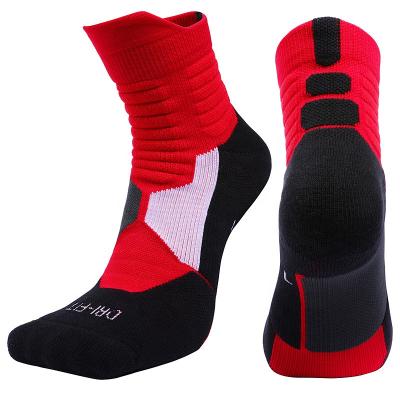 China Elite Anti-Slip Wholesale Professional Mens Womens Breathable Sport Terry Socks for sale