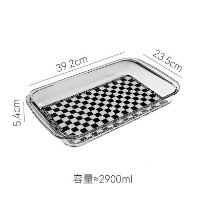 China Factory Direct Modern Nordic Style Microwave Safe Borosilicate Kgg Borosilicate Bakeware Kitchen Bakeware Glass Bakeware for sale