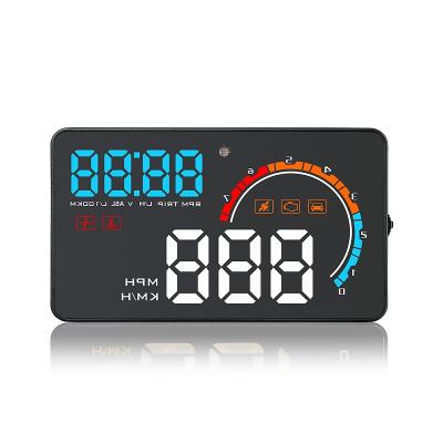 China Plastic and Electronic Component Head Up Display Projector Car GPS HUD OBD2+GPS Head Up Display for sale