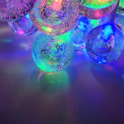 China Outdoor Waterproof Solar String Lights Solar String Lights 20ft Fairy Bubble Crystal Ball Decorative 30 LED String Lights for sale