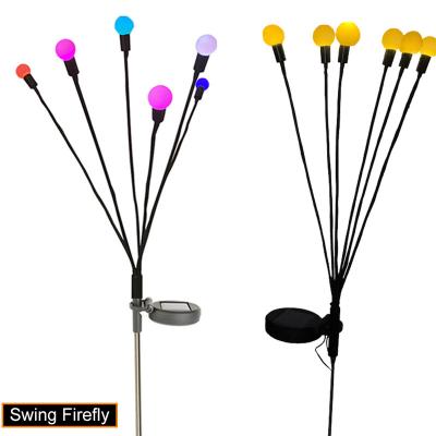 China Wind Solar Firefly Light Garden Firefly Lawn Garden Decoration LED Holiday Ground Light for sale