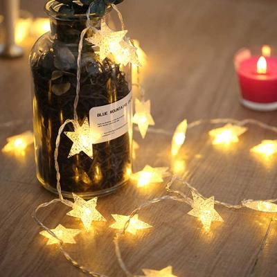 China LED Star String Fairy Lights Christmas Decoration Battery Operated Light Twinkling String Lights for sale