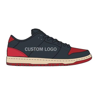 China Cushioning 2022 high quality custom brand logo dunk retro AJ men's and women's sports shoes wholesale leather OEM casual basketball shoes for sale