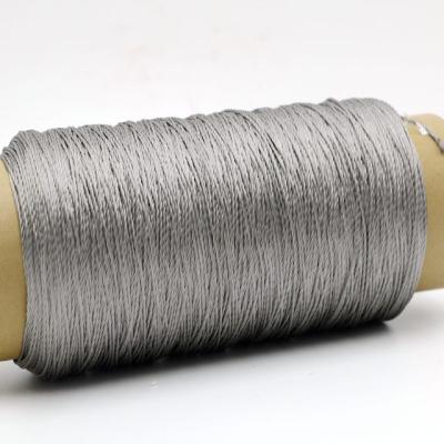 China Stainless Steel Fiber Metallic Thread Anti-bacteria Sewing 316l Conductive Wire Conductive Wire for sale