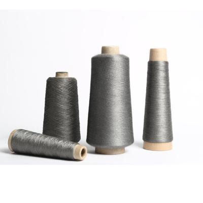 China Good Conductivity Sewing Thread 100% High Temperature Resistant Wholesale Metallic Spun 316l Stainless Steel Yarn For Knitting for sale