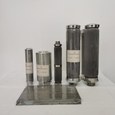 China Excellent Filtration Pleated Oil Filter Element Cartridge 316 Stainless Steel Hydraulic 10 Micron Filter Element for sale