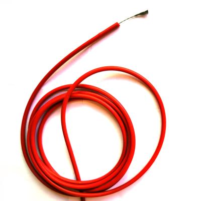 China Flexible Silicone Rubber Carbon Fiber Heating Wire Cable12k 3mm Silicone Heater Heating Wire for sale