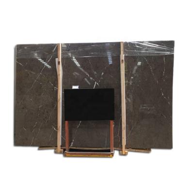 China New Modern Calanico Chocolate Gregio Marble Slab China Dark Brown Marble For Indoor Home Design for sale