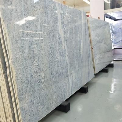 China EUROPEAN Natura Crystal Marble Stone White Color Blue Blue Vein Marble Slab For Interior Wall Floor Tiles for sale