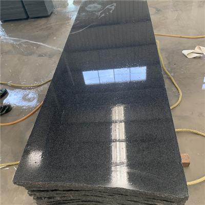 China Indoor And Outdoor Absolute Black Granite Dubai , Sesame Price Granite Modern G654 Black Granite for sale