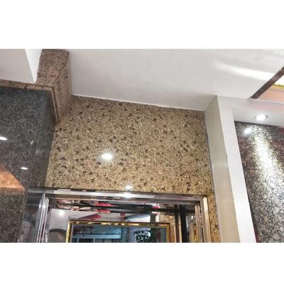 China Coastal China Cary Gold Yellow Granite Indoor Wall Tiles Interior Home Design for sale