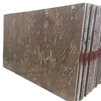 China Modern Custom Elegant Yellow Gold Warehouse California Granite Slabs Large Granite Slab House Decoration for sale