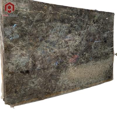 China Modern Luxury Stylish Blue Jade Labradorite Granite Slab For Hotel Project for sale