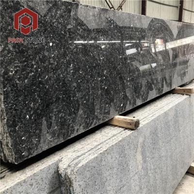 China Modern Flooring Emerald Pearl Custom Tile Blue Slab Granite Slab For Hotel Interior Vanity Top for sale