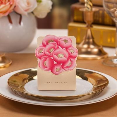 China CB017_S WISHMADE handmade factory cheap printed big flower hot selling wedding favor box for sale