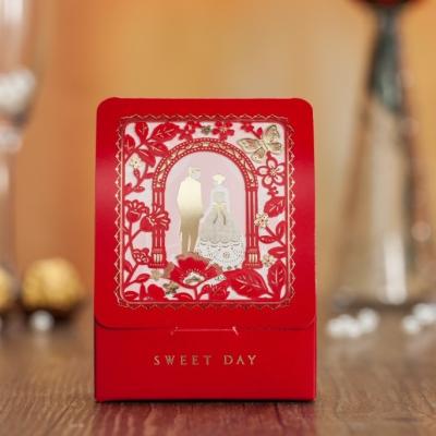 China CB5122_s Wishmade Factory Cheap Red Printed Couples Wedding Favor Box/Gift Box/Chocolate Box CB5122_s for sale