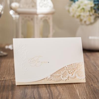 China WISHMADE Europe Factory Elegent Embossing Happy Birthday Paper Card For Girlfriend for sale