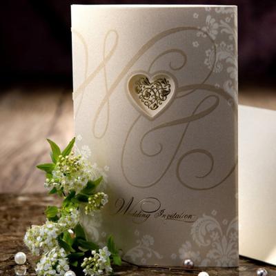 China Wholesale Luxury Traditional Muslim Wedding Europe Invitation Card for sale