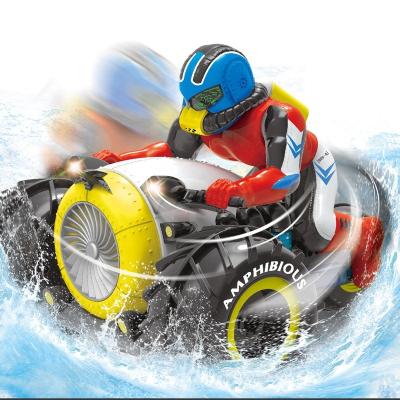 China 2.4G Remote Control Amphibious Motorcycle 2.4G Top Rank Rc Model Amphibious Stunt Car For Wholesale for sale