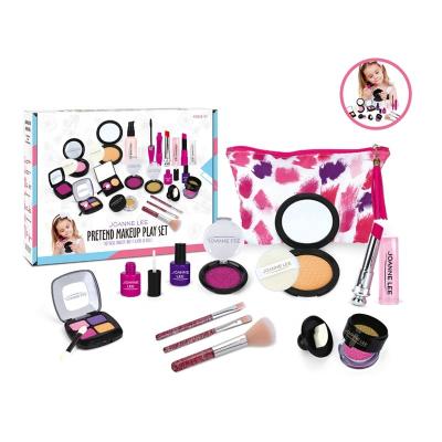 China Girls Cosmetic Toy Makeup Set Eco-Friendly Washable Make Up Princess Set Beauty Cosmetic Kit Pretend Toys for sale