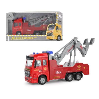 China Toy Metal Model Mini Educational Diecast Pull Back Diecast Car Small By Car Road Rescue Vehicle Toy for sale