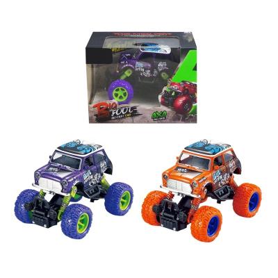 China Toy Mini Simulation Pull Back Metal Off-Road Diecast Vehicles Bigfoot Car Diecast Toys For Children for sale