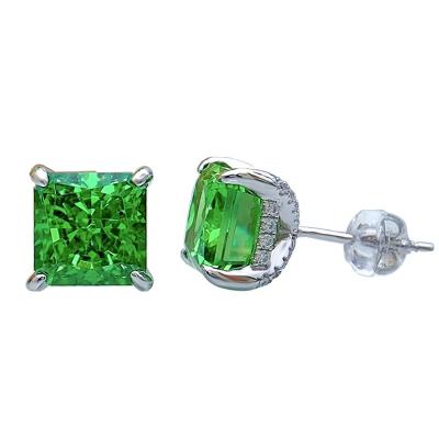 China CLASSIC Good Quality 925 Silver Earrings With Big Gemstone For Party Anniversary for sale