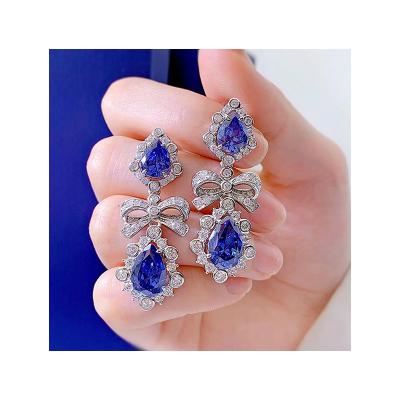 China Manufacture Direct Selling Fashion CLASSIC Jewelry 925 Silver Earrings For Party Wedding for sale