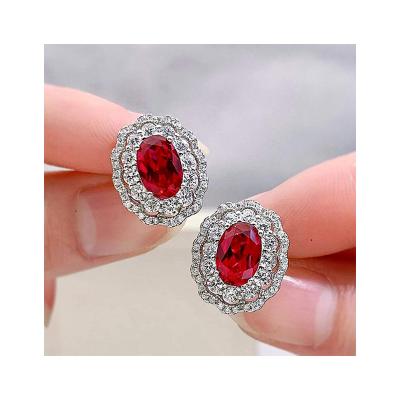 China CLASSIC 925 Sterling Silver DIY Diamond Earrings Wholesale for sale