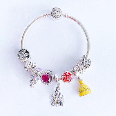 China Fashion CLASSIC Wholesale Jewelry 925 Pan Bracelet & Bangles Charms Silver For Women for sale