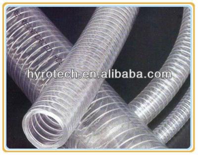 China PVC PVC Spiral Steel Wire Reinforced Transparent Hose for sale