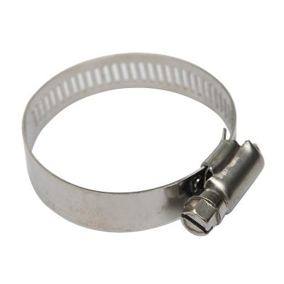 China DIN 3017 American Pipe Stainless Steel Worm Drive Pipe Clamp for sale