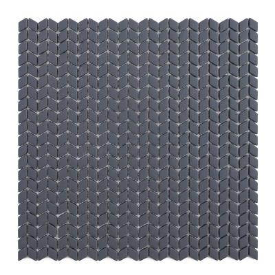 China CNK China Factory Wholesale Price Dark Blue Rhombus Wall Mosaic Slab for sale