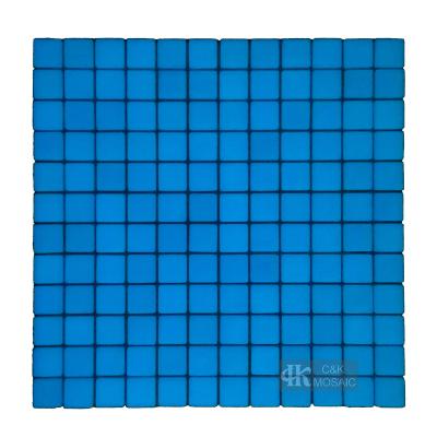 China Parquet C&K China Manufacturer Square Mosaic White Glow In Dark Floor Tiles for sale