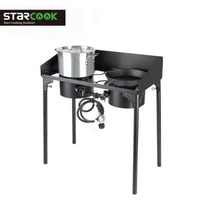 China Cast Iron Size 2 Adjustable Burner Stove High Pressure Burner For Outdoor Camping Stove Gas for sale