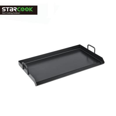 China Easily Assembled Steel BBQ Plate Use For Outdoor BBQ Gas Grill Barbecue Pan for sale