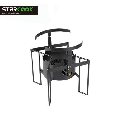 China Easily Assembled Patio Gas Stove BBQ Cooking Portable Cast Iron Burner Cooking Stove for sale