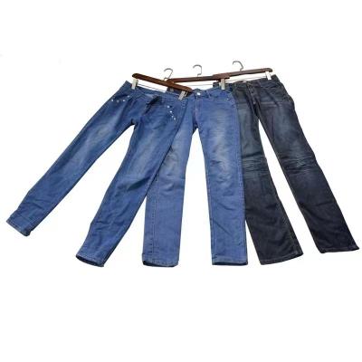 China Fashionable Used Clothing Good Quality Jeans Affordable Pants Used Mens Used Jeans for sale