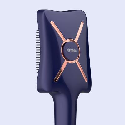 China Fitdash Electric Vibrating 650nm Red Light 850nm NIR Therapy EMS Scalp Massage Hair Brush Oil Applicator for sale