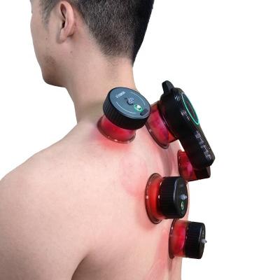 China ABS PC Elektrische Cupping Therapy Set 5 Geairs Vacuüm Cupping Machine Knopcontrolemethode Te koop