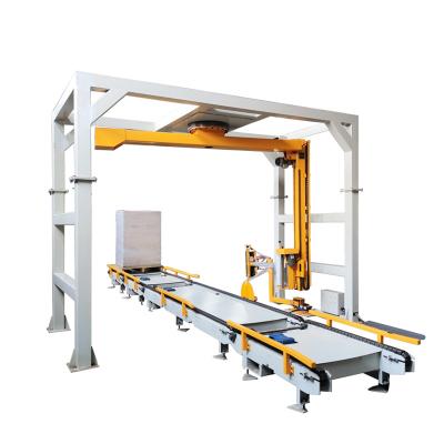 China High Speed ​​Heavy Duty Food 300% Rotating Pre-stretch Arm Pallet Stretch Wrapper Wrapping Machine With Full Automatic Production Line for sale