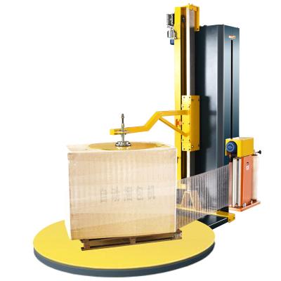 China 250%-300% Automatic Portable CLOTHING Luggage Airport Luggage Pallet Stretch Wrapping Machine Pre-Pull Pallet Wrapping Machines for sale