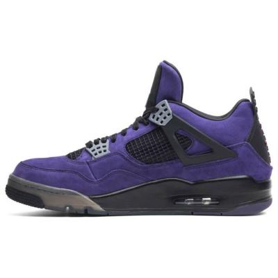 China CUSHIONING 4 Retro TS Mens Womens Purple Sneakers Fashion Casual Sports Shoes Basketball Shoes Air Jordans Tenis for sale